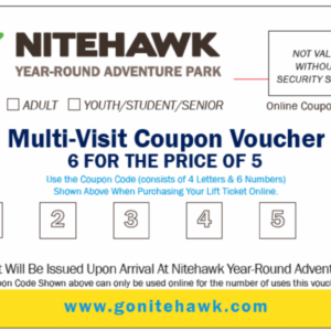 6for5 Multi-Visit Coupon Voucher - Junior (age 7-12)